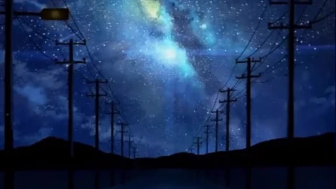 iPhone and Android Anime Black Cat On Sreet Live Phone Wallpaper - Free Live Wallpaper