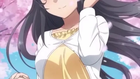 iPhone and Android Cute Anime Girl And Sakura Phone Live Wallpaper - Free Live Wallpaper