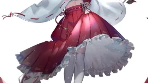 Anime Hakurei Reimu Touhou Live Wallpaper For Phone - Free Live Wallpaper
