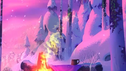 Android  iPhone Blaze Warm Fireplace Winter Live Phone Wallpaper - Free Live Wallpaper