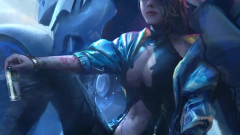 Android  iPhone Cyberpunk 2077 Asian Girl  BikeLive Wallpaper For Phone - Free Live Wallpaper