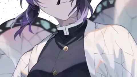 Anime Buterfly Shinobu Kocho Live Phone Wallpaper - Free Live Wallpaper