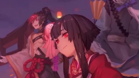 iPhone and Android Flying Lantern Festival Onmyoji Live Phone Wallpaper - Free Live Wallpaper