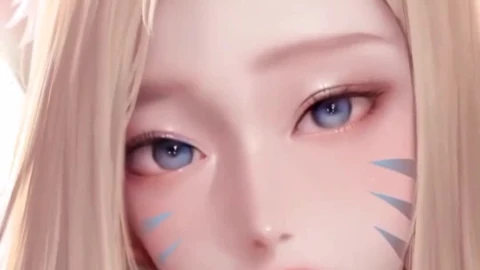 iPhone and Android Ahri Kda Cgi Face Anime Live Phone Wallpaper - Free Live Wallpaper