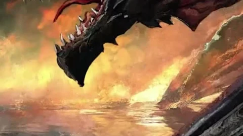 iPhone and Android Fire Dragon Fantasy Live Phone Wallpaper - Free Live Wallpaper