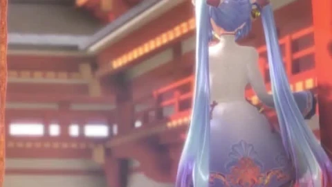 Hatsune Miku Wind Live Anime Phone Wallpaper to iPhone and Android - Free Live Wallpaper