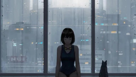 Anime City Pool  Apple Logo Live Wallpaper For Phone - Free Live Wallpaper