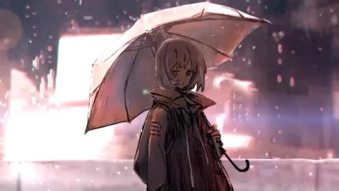 iPhone  Android Rain in Midnight Live Anime Wallpapers iPhone - Free Live Wallpaper