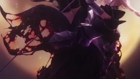 jeanne falling down fate grand order phone wallpapers cool anime - Free Live Wallpaper