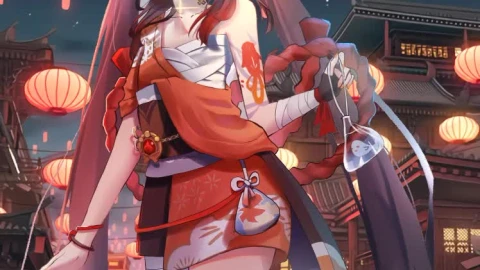 Mobile Festival Hu Tao Anime Girl Live Wallpaper For Phone - Free Live Wallpaper