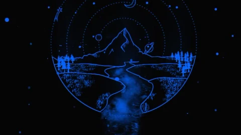Mini Landscape on Cosmos Live Android and iPhone Wallpaper - Free Live Wallpaper
