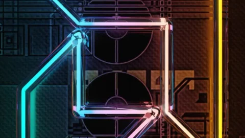 Android  iPhone AMD Neon Glow Live Wallpaper For Phone - Free Live Wallpaper