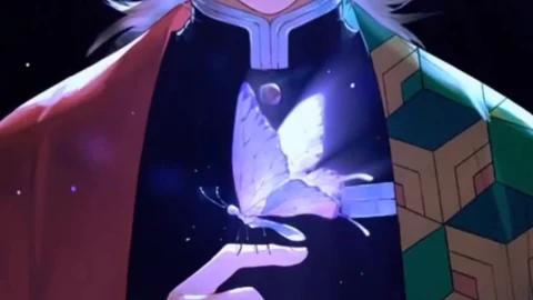 Cool Free Giyu Tomioka With Buterfly Anime Android iPhone Live Phone Wallpaper - Free Live Wallpaper