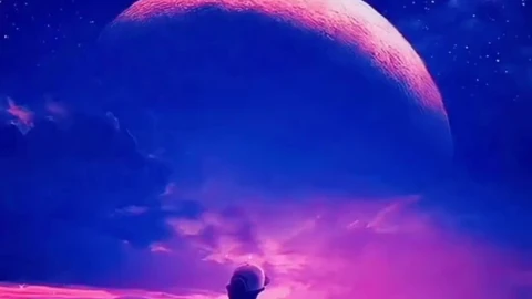 Android  iOS Aesthetic Boy On Roof Landscape Live Wallpaper - Free Live Wallpaper