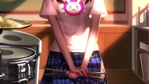 DVA Schoolgirl Overwatch Live Wallpaper For Phone - Free Live Wallpaper