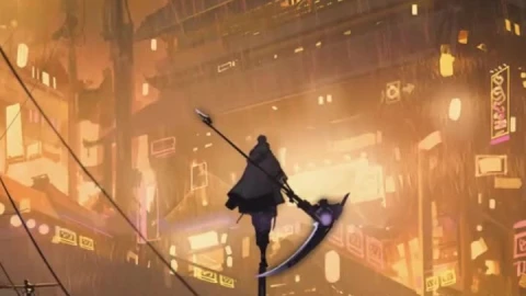 iPhone and Android Punishing Gray Raven Kowloon Night Flight Live Phone Wallpaper - Free Live Wallpaper