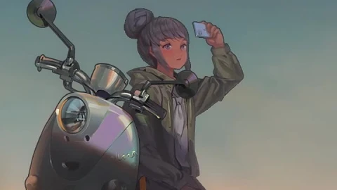 Live Phone Rin Shima Selfie Yuru Camp Wallpaper To iPhone And Android - Free Live Wallpaper