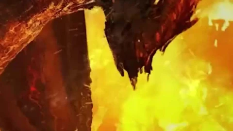 iPhone and Android Knight Fighting Fire Dragon Live Phone Wallpaper - Free Live Wallpaper