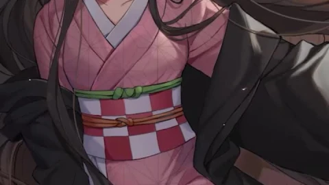iPhone and Android Nezuko Kamado Sword Kimetsu No Yaiba Live Phone Wallpaper - Free Live Wallpaper