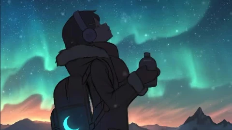 Silent Night Girl Live Android and iPhone Wallpaper - Free Live Wallpaper