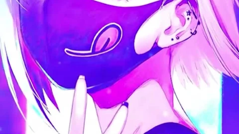 Live Phone Girl Mask Peace Sign Anime Wallpaper For iPhone And Android - Free Live Wallpaper