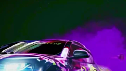 iPhone and Android Purple Toyota Supra Neon Drift Live Phone Wallpaper - Free Live Wallpaper