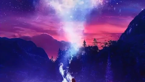iOS iPhone  Android HD Girl Boat Playing Sky Mist Clouds Aesthetic Scenery Live Wallpaper - Free Live Wallpaper