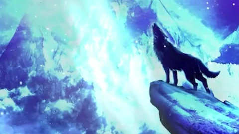 Live Phone Wolf Howling At Full Moon Wallpaper To iPhone And Android - Free Live Wallpaper