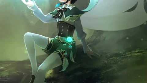 Genshin Impact Venti Green Android  iPhone Live Wallpaper - Free Live Wallpaper