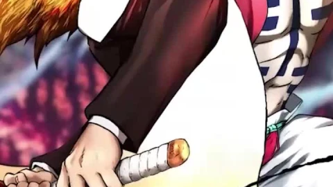 Live Phone Rengoku Vs Akaza Fight Demon Slayer Wallpaper To iPhone And Android - Free Live Wallpaper