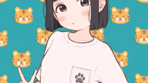 iPhone  Android Charming Tiger Anime Live Phone Wallpaper - Free Live Wallpaper