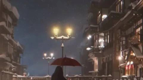 iPhone and Android Lonely Girl Standing On The Bridge Live Phone Wallpaper - Free Live Wallpaper