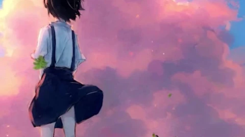 Live Phone Girl And Shiba Inu Anime Wallpaper For iPhone And Android - Free Live Wallpaper