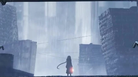 Live Phone Lonely Girl In Ruined City Anime Wallpaper For iPhone And Android - Free Live Wallpaper
