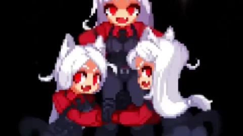 Live Phone Cerberus Helltaker Pixel Wallpaper To iPhone And Android - Free Live Wallpaper