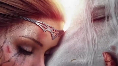 Live Elf Girl With Horse Android  iPhone Wallpaper - Free Live Wallpaper