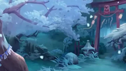iPhone and Android Moonlight Courtyard Onmyoji Live Phone Wallpaper - Free Live Wallpaper