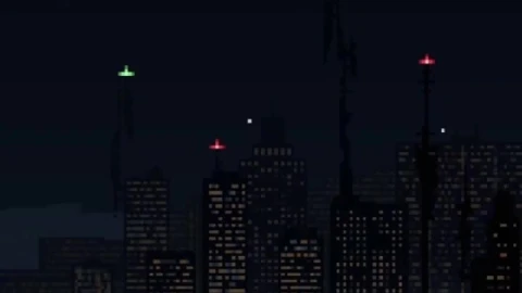 iPhone and Android Midnight City Pixel Live Phone Wallpaper - Free Live Wallpaper