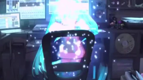 iPhone and Android Hatsune Miku In The Room Live Phone Wallpaper - Free Live Wallpaper