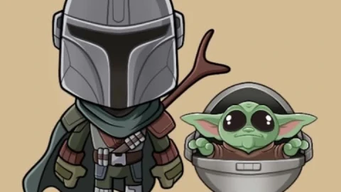 Live Phone Baby Yoda And Mandalorian Wallpaper To iPhone And Android - Free Live Wallpaper