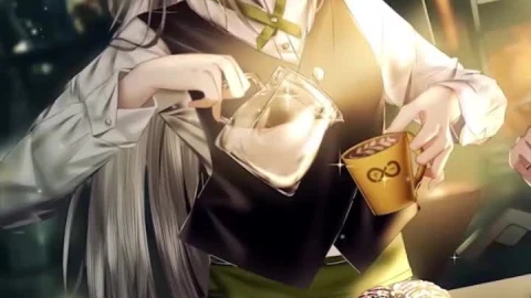 Anime rhine lab coffee shop arknights iphone wallpaper hd - Free Live Wallpaper