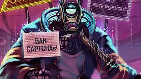 Live Phone Ban Captchas Cyberpunk Wallpaper To iPhone And Android - Free Live Wallpaper