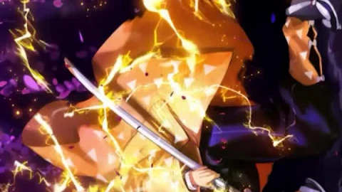 iPhone And Android Zenitsu Agatsuma Kimetsu No Yaiba Phone Live Wallpaper - Free Live Wallpaper