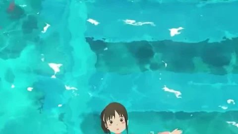 Live Phone Chihiro Ogino Floating On Water Spirited Away Wallpaper To iPhone And Android - Free Live Wallpaper