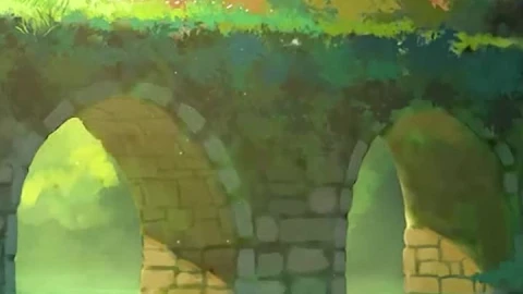 Cool stone bridge in forest iphone wallpaper aesthetic - Free Live Wallpaper