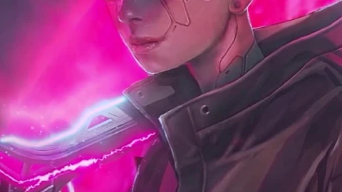 iPhone and Android Girl With Katana Cyberpunk 2077 Live Phone Wallpaper - Free Live Wallpaper