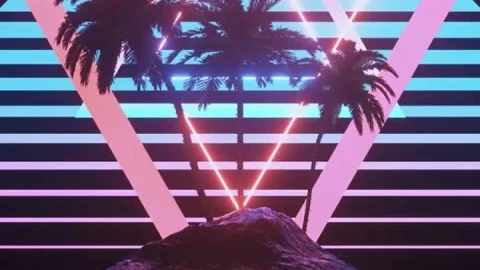 Live Phone Retro Paradise Wallpaper To iPhone And Android - Free Live Wallpaper