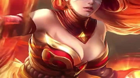 Lina On Fire Dota Live Phone Wallpaper to iPhone and Android - Free Live Wallpaper