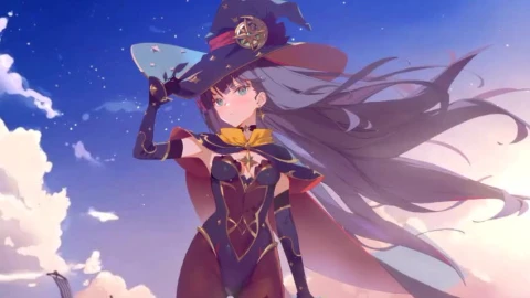 iPhone  Android Mona Witch Genshin Impact Live Phone Wallpaper - Free Live Wallpaper