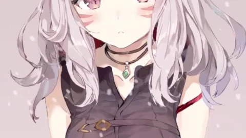 Live Phone Cat Ears Girl Feeling Cold Anime Wallpaper For iPhone And Android - Free Live Wallpaper